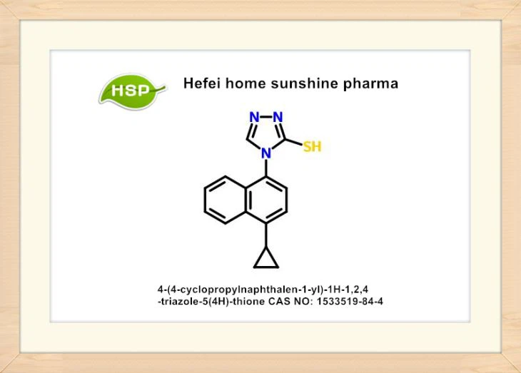 4- (4-ciklopropil-naftalin-1-il) -1H-1,2,4-triazol-5 (4H) -tioion CAS 1533519-84-4
