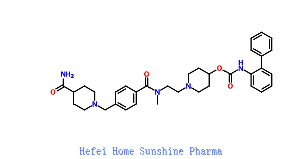Bifenil-2-il-karbaminsav1- (2-{[4- (4-karbamoil-piperidin-1-il-metil) -benzoil] -metilamino} -etil) -piperidin-4-általános észter CAS 864750-70-9