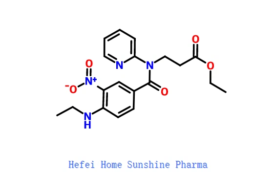 Etil-3- (4- (etil-amino) -3-nitro-N- (piridin-2-il) -benzamido) -propanoát CAS 429659-01-8