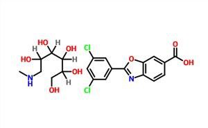 2- (3,5-diklór-fenil) -benzo [d] oxazol-6-karbonsav-megluminsó CAS 951395-08-7