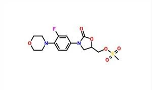 3-[3-Fluoro-4-(4-morfinil)fenil]-5-[[(metil-szulfonil)oxi]metil]-2-oxazolidinon CAS 858344-36-2