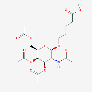 5-[(3,4,6-Tri-O-acetil-2-acetilamido-2-dezoxi-bD-galaktopiranozil)oxi]pentánsav CAS 1159408-54-4
